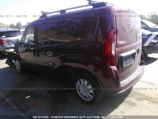 ZFBERFBB7H6G09498 - 2017 RAM PROMASTER CITY SLT 勃艮第红 照片 3