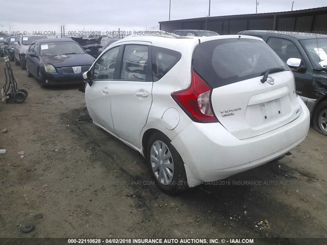 3N1CE2CP6FL445523 - 2015 NISSAN VERSA NOTE S/S PLUS/SV/SL/SR WHITE photo 3