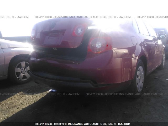 3VWGG71K77M089718 - 2007 VOLKSWAGEN JETTA RED photo 6