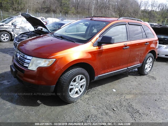 2FMDK46C07BA33346 - 2007 FORD EDGE SE ORANGE photo 2