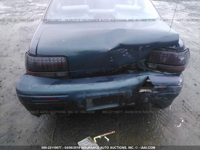 1G2WJ12M7TF202059 - 1996 PONTIAC GRAND PRIX SE მწვანე ფოტო 6