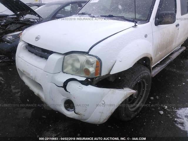 1N6ED27Y14C426119 - 2004 NISSAN FRONTIER CREW CAB XE V6 WHITE photo 6