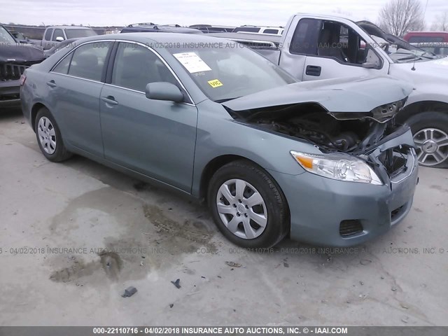 4T4BF3EK0BR112734 - 2011 TOYOTA CAMRY SE/LE/XLE TEAL photo 1