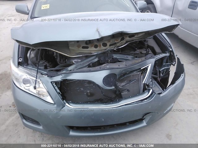 4T4BF3EK0BR112734 - 2011 TOYOTA CAMRY SE/LE/XLE TEAL photo 6
