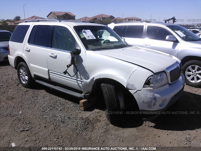 5LMEU68HX4ZJ07591 - 2004 LINCOLN AVIATOR WHITE photo 1