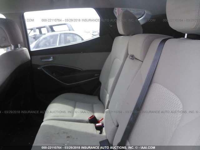 5XYZTDLB3DG070739 - 2013 HYUNDAI SANTA FE SPORT  WHITE photo 8