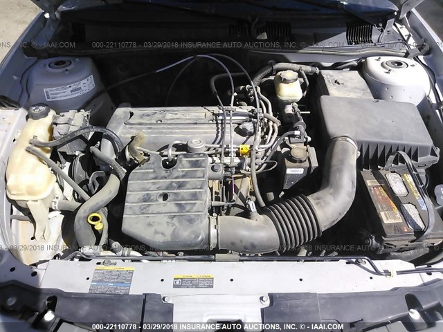 1G3NL52F93C310100 - 2003 OLDSMOBILE ALERO GL SILVER photo 10