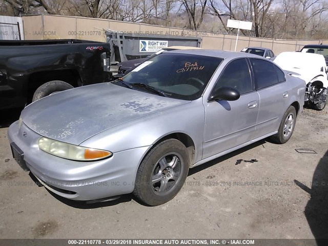 1G3NL52F93C310100 - 2003 OLDSMOBILE ALERO GL SILVER photo 2