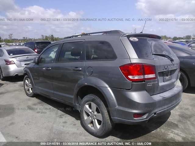 3C4PDDBG5CT397488 - 2012 DODGE JOURNEY SXT GRAY photo 3