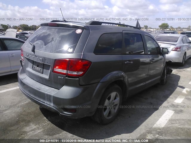 3C4PDDBG5CT397488 - 2012 DODGE JOURNEY SXT GRAY photo 4