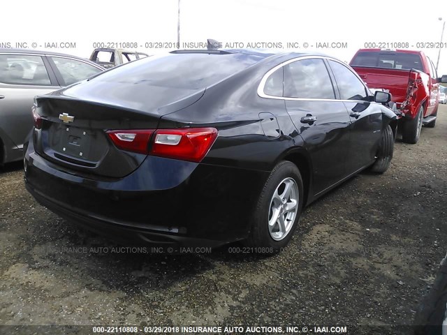 1G1ZB5ST2HF269477 - 2017 CHEVROLET MALIBU LS 黑色 照片 4