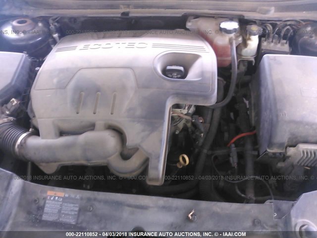 1G1ZC5EB4AF261984 - 2010 CHEVROLET MALIBU 1LT BLACK photo 10