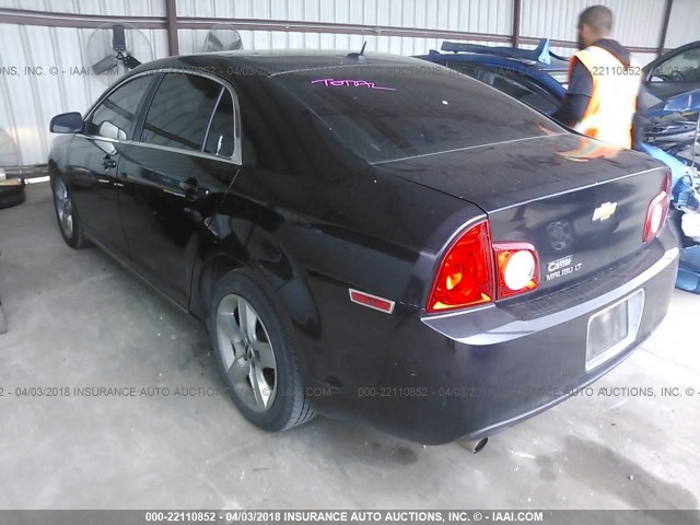 1G1ZC5EB4AF261984 - 2010 CHEVROLET MALIBU 1LT BLACK photo 3