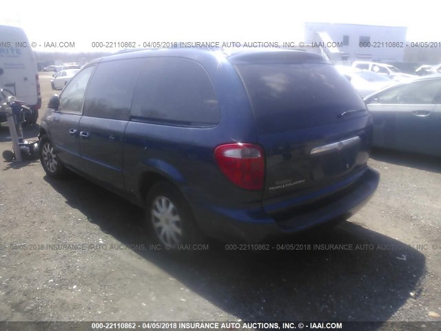 2C8GP74L11R321719 - 2001 CHRYSLER TOWN & COUNTRY EX BLUE photo 3