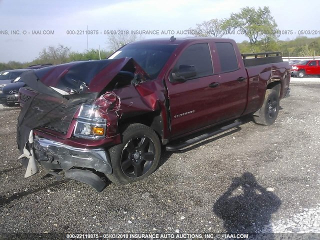 1GCVKREC7EZ409283 - 2014 CHEVROLET SILVERADO K1500 LT MAROON photo 6