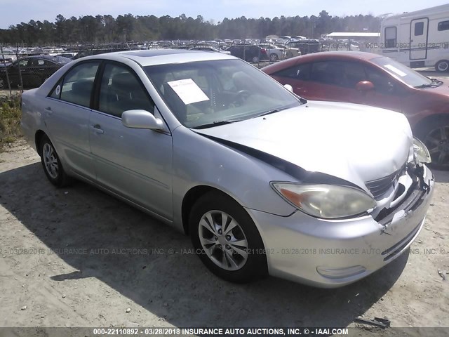 4T1BF30K44U065826 - 2004 TOYOTA CAMRY LE/XLE/SE SILVER photo 1