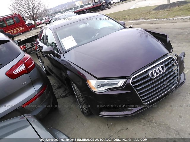 WAUACGFF7F1024196 - 2015 AUDI A3 PREMIUM BURGUNDY photo 1