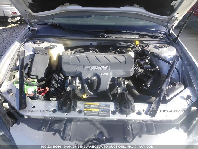 2G2WP522251129388 - 2005 PONTIAC GRAND PRIX Gümüş foto 10