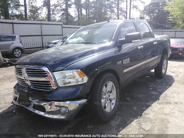 3C6RR6LT0GG295796 - 2016 RAM 1500 SLT Navy photo 2