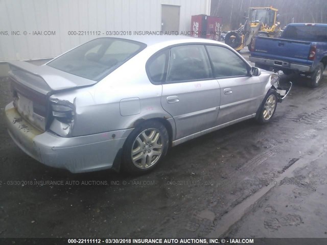 4S3BE635237218148 - 2003 SUBARU LEGACY L/L SPECIAL SILVER photo 4