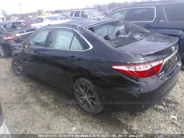 4T1BF1FK1FU985024 - 2015 TOYOTA CAMRY LE/XLE/SE/XSE BLACK photo 3