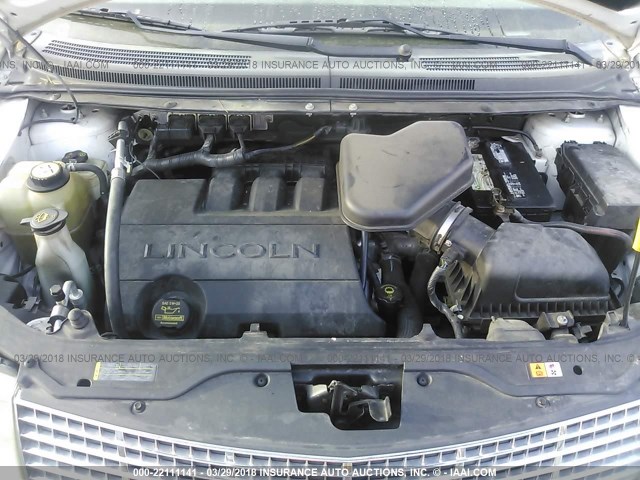 2LMDU68C68BJ22170 - 2008 LINCOLN MKX WHITE photo 10