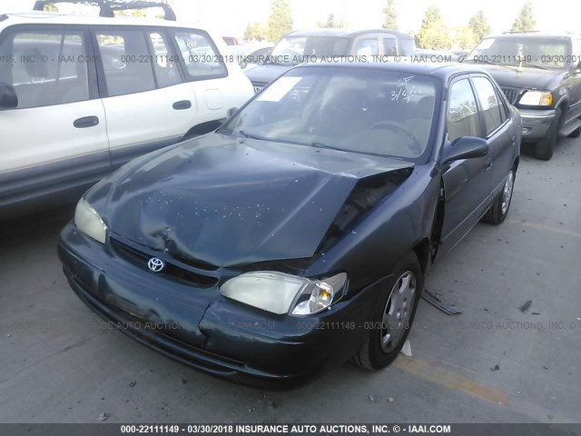 1NXBR12E3XZ276944 - 1999 TOYOTA COROLLA VE/CE/LE 绿色 照片 2