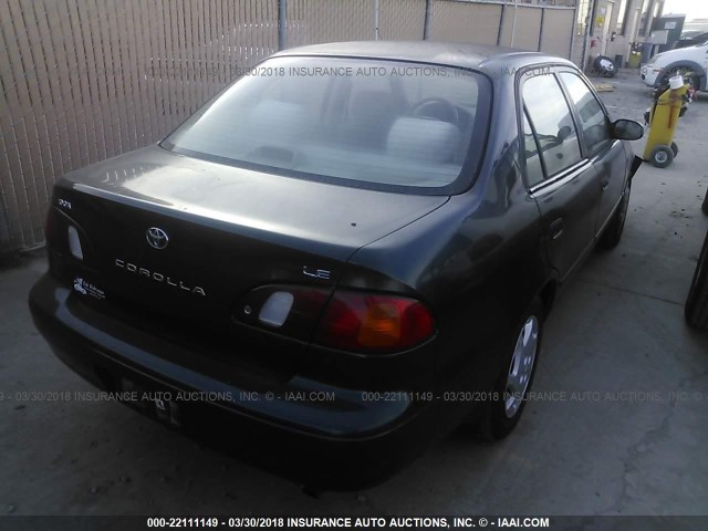 1NXBR12E3XZ276944 - 1999 TOYOTA COROLLA VE/CE/LE 绿色 照片 4