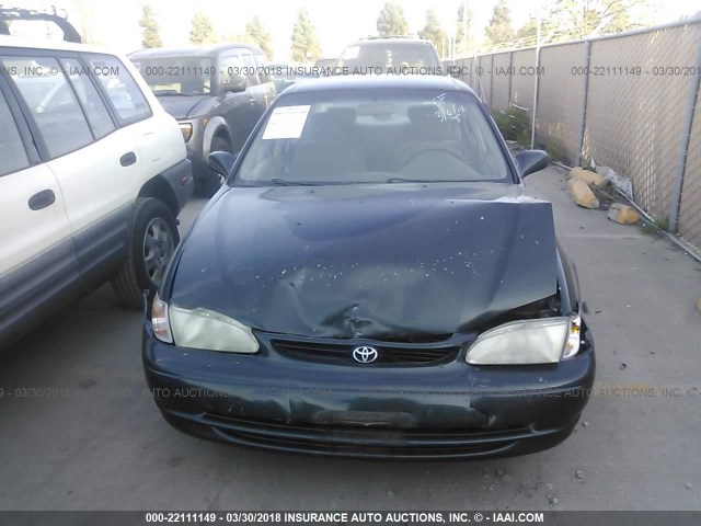 1NXBR12E3XZ276944 - 1999 TOYOTA COROLLA VE/CE/LE 绿色 照片 6