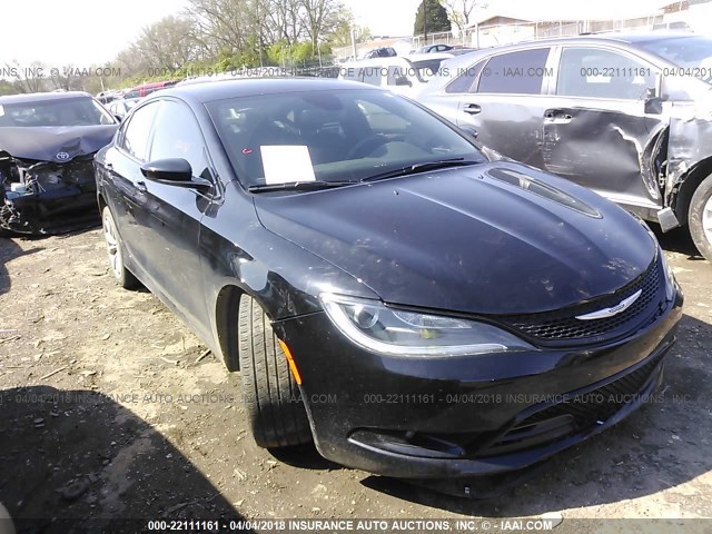 1C3CCCBB2FN756191 - 2015 CHRYSLER 200 S BLACK photo 1