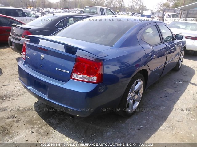 2B3CA9CV1AH316723 - 2010 DODGE CHARGER RALLYE BLUE photo 4