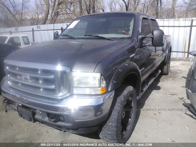 1FTSW31P23ED45901 - 2003 FORD F350 SRW SUPER DUTY GRAY photo 2