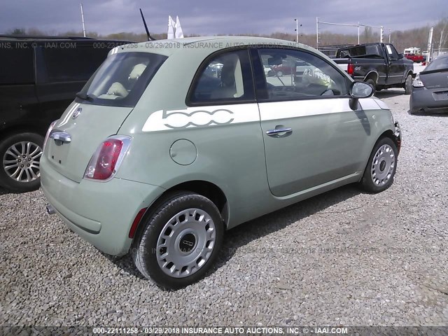 3C3CFFAR1DT751228 - 2013 FIAT 500 POP GREEN photo 4