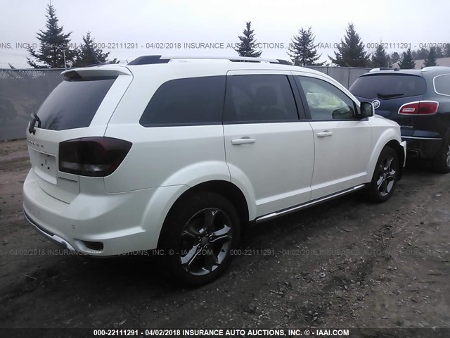 3C4PDDGG7FT739827 - 2015 DODGE JOURNEY CROSSROAD WHITE photo 4