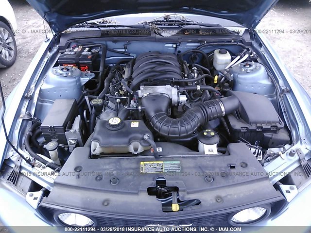 1ZVFT85HX55212538 - 2005 FORD MUSTANG GT BLUE photo 10