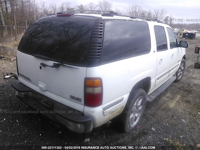 3GKFK16Z32G234507 - 2002 GMC YUKON XL K1500 WHITE photo 4