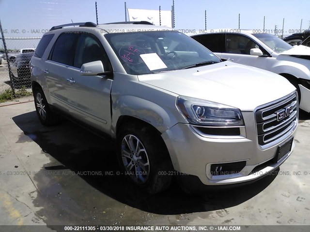 1GKKRRKDXEJ133860 - 2014 GMC ACADIA SLT-1 Champagne photo 1