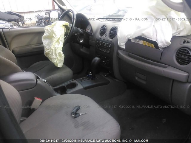 1J4GL48K54W163629 - 2004 JEEP LIBERTY SPORT 蓝色 照片 5