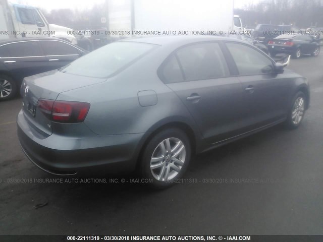 3VW2B7AJ9JM233583 - 2018 VOLKSWAGEN JETTA S 灰色 照片 4