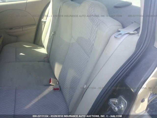 1G8AJ55F17Z136035 - 2007 SATURN ION LEVEL 2 GOLD photo 8