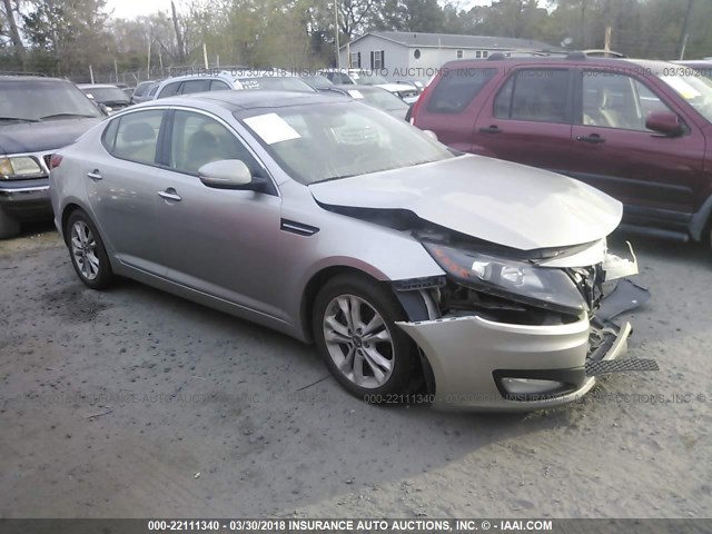 KNAGN4A78B5167745 - 2011 KIA OPTIMA EX/SX SILVER photo 1