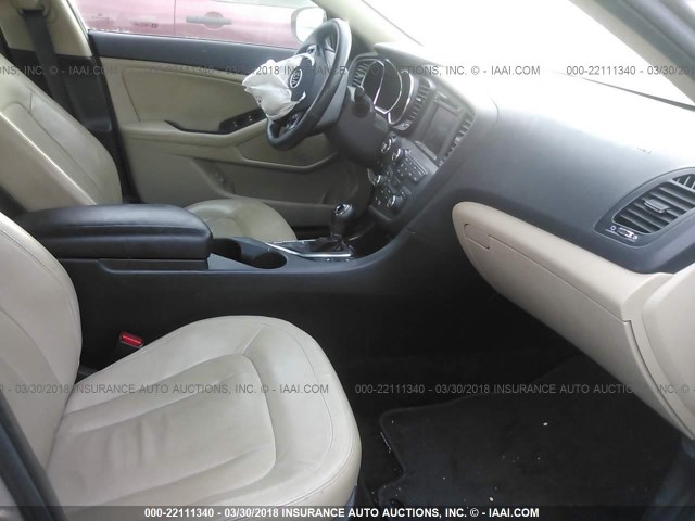 KNAGN4A78B5167745 - 2011 KIA OPTIMA EX/SX SILVER photo 5