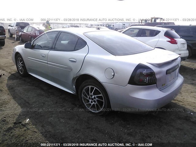 2G2WR524541137480 - 2004 PONTIAC GRAND PRIX GTP Gümüş foto 3
