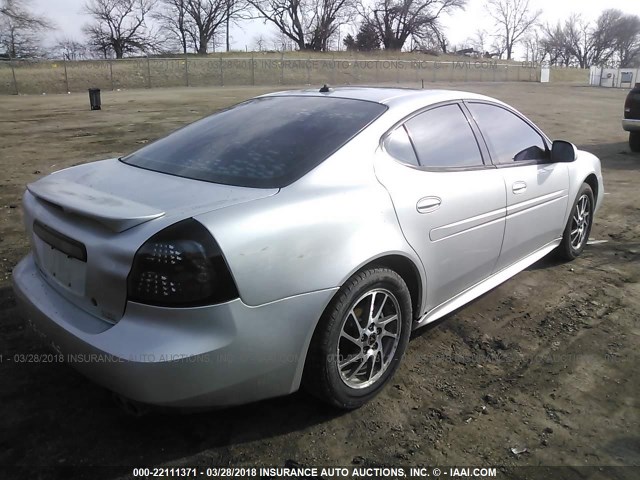 2G2WR524541137480 - 2004 PONTIAC GRAND PRIX GTP SILVER photo 4