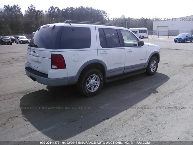 1FMZU63E52UB93274 - 2002 FORD EXPLORER XLT WHITE photo 4