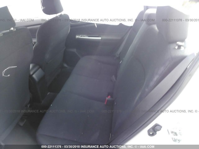 JF1GJAA68GG009959 - 2016 SUBARU IMPREZA WHITE photo 8