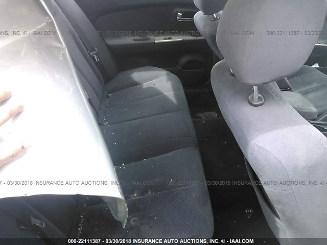 1N4AL11D06N405490 - 2006 NISSAN ALTIMA S/SL SILVER photo 8