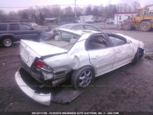 KMHWF35H15A145327 - 2005 HYUNDAI SONATA GLS/LX WHITE photo 4