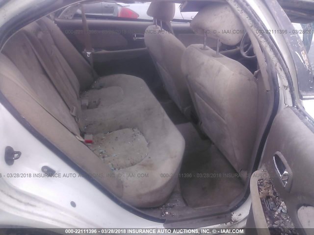 KMHWF35H15A145327 - 2005 HYUNDAI SONATA GLS/LX WHITE photo 8