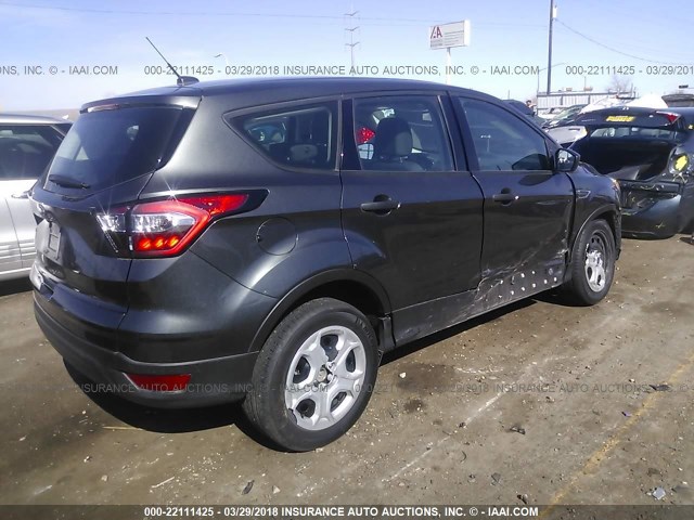 1FMCU0F72HUD41552 - 2017 FORD ESCAPE S GRAY photo 4